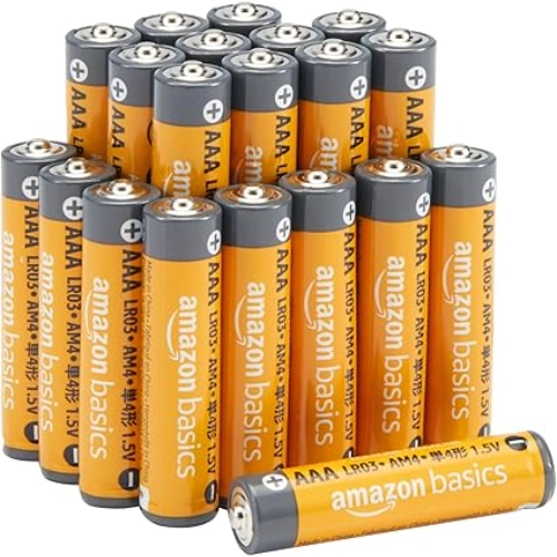 Amazon Basics AAA alkaline batteries for digital thermometer