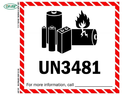UN3481 battery meaning lithium ion batteries packed with or contained in equipment